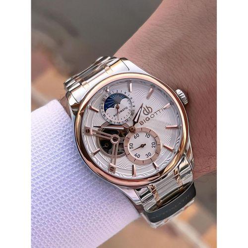 Bigotti Otomatik Ve Kurmalı Çelik Karatma Ve Renk Atma Yapmaz 5 Atm Erkek Kol Saati EBG.10683.5