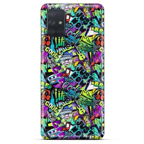 Graffitix (1) Desenli Silikon Kapak Samsung Galaxy M51 Kılıf