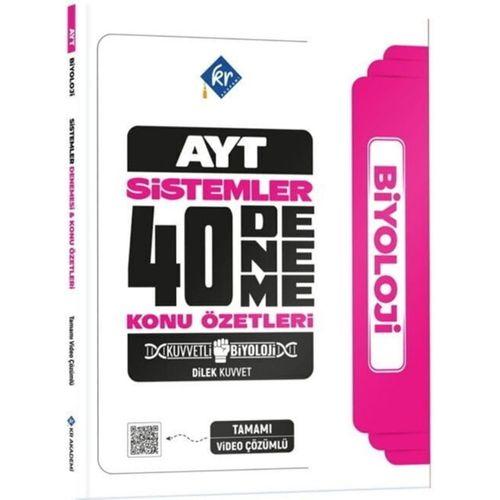 Dilek Hoca Kuvvetli Biyoloji AYT Biyoloji Sistemler 40 Deneme Konu Özetleri KR Akademi