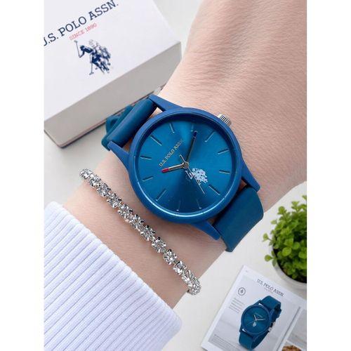 U.S.POLO ASSN Silikon Kordon 3 Atm Suya Dayanıklı Spor Kadın Kol Saati USPA.2089.B03