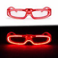 Kırmızı LED Işıklı Parti Gözlüğü 3 Modlu – Glow & Gece Eğlence Gözlüğü