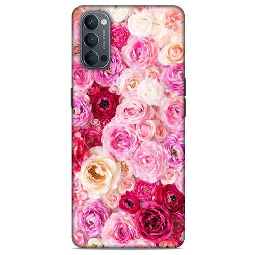 Lopard Oppo Reno 4 Uyumlu Kılıf Bahar (47) Crystal Flex Kılıf Güller