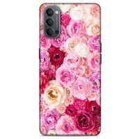 Lopard Oppo Reno 4 Uyumlu Kılıf Bahar (47) Crystal Flex Kılıf Güller