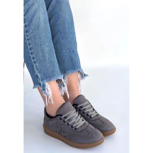 Lendo Gri Süet Bağcıklı Spor Ayakkabı