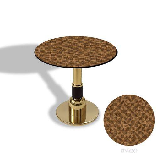 Dockers Gold Yuvarlak Masa  Çap 80cm - (CDF Tabla) - Desen Kod:6201