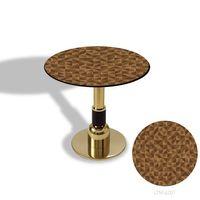 Dockers Gold Yuvarlak Masa  Çap 80cm - (CDF Tabla) - Desen Kod:6201