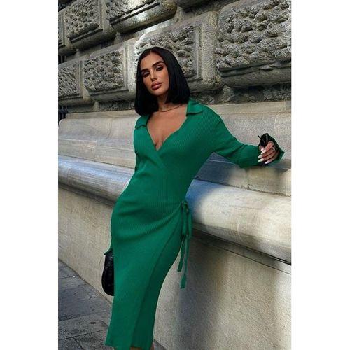 Austeja Fitilli Midi Elbise 2506-01