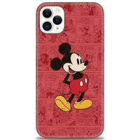 iPhone 11 Pro Kılıf HD Baskılı Kılıf - Kırmızı Mickey + Tam Ekran Koruyucu