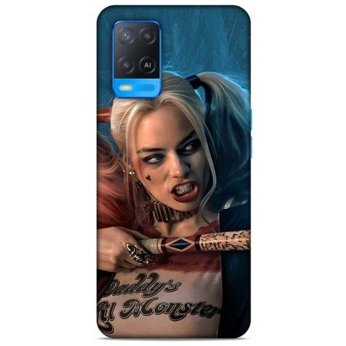Oppo A54 4G Uyumlu Kılıf Harley Quinn (13) Silikon Kap Mavi