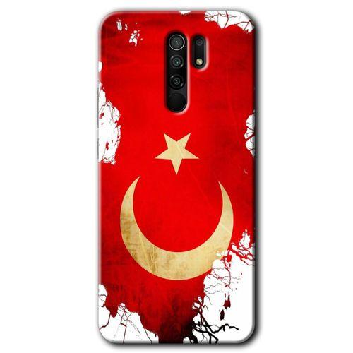 Redmi 9 Kılıf HD Desen Baskılı Arka Kapak - Türkiyem + Kırılmaz Cam