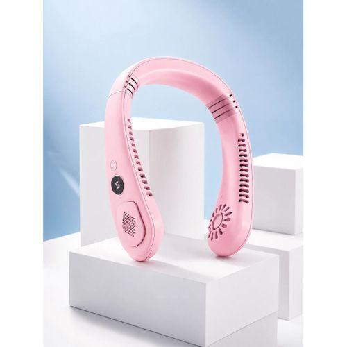 Pembe Boyun Tipi Fan Usb  Hafif Tasarım Güçlü Hava Üflemeli Serinletici