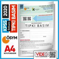 2020 KPSS LİSANS GY-GK ÖSYM Tıpkı Basım Çıkmış Soru Deneme Kitapçığı (Video Çözümlü Türkiye Geneli)