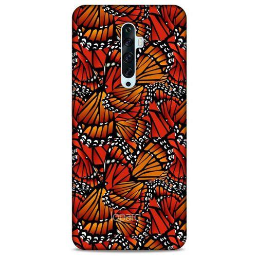 Oppo Reno 2z Kılıf Kelebek Etkisi (5) Koruma Kabı Beyaz Lacivert