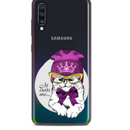 Zoologix (83) Samsung Galaxy A9 2018 Şeffaf Kılıf Silikon Desenli