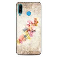 Huawei P30 Lite Kılıf Desenli Özel Seri Tüyler (21) Koruyucu Kapak