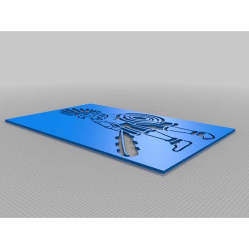 Aztek Savaşçı Şablonu (Bu ürün Sadece Plastik parçadır - Almadan Önce Soru Sorabilirsiniz)