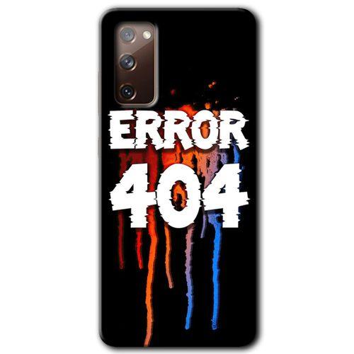 Samsung Galaxy S20 FE HD Baskılı Kılıf + 9D Tam Ekran Koruyucu - 404 Error