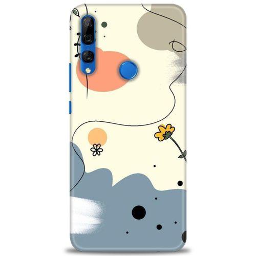 Huawei Y9 Prime 2019 Kılıf HD Baskılı Kılıf - Papatya + Tam Ekran Koruyucu