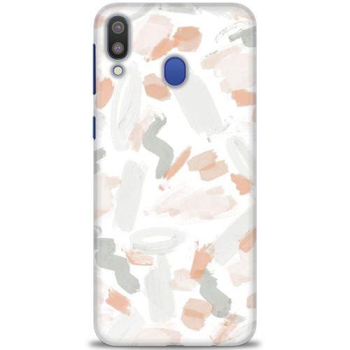 Samsung Galaxy M20 Kılıf HD Baskılı Kılıf - Fırça Darbeleri + Tam Ekran Koruyucu