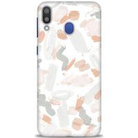Samsung Galaxy M20 Kılıf HD Baskılı Kılıf - Fırça Darbeleri + Tam Ekran Koruyucu