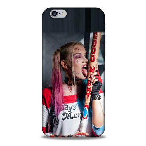 Apple Iphone 6S Uyumlu Kılıf Harley Quinn (23) Ultra Koruma Kılıfı Kırmızı-menekşe
