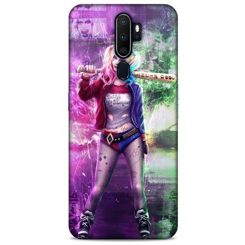 Oppo A9 2020 Uyumlu Kılıf Harley Quinn (30) Silicone Case Koyu kahverengi