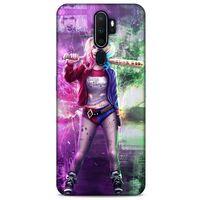 Oppo A9 2020 Uyumlu Kılıf Harley Quinn (30) Silicone Case Koyu kahverengi