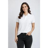 Pike Kumaş Düğmeli Yaka Regular Rahat Günlük Kısa Kol Tişört T-shirt - Beyaz