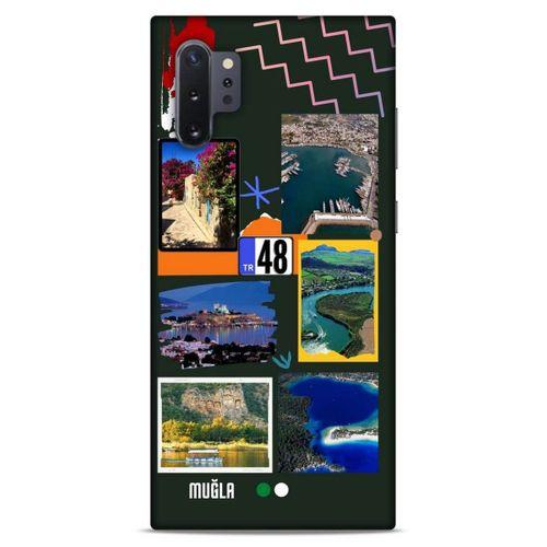 Lopard Samsung Galaxy Note 10 Plus Uyumlu Kılıf Şehirli ※ (48) Muğla Bumper Kılıf
