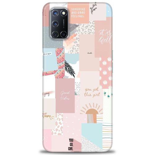 Oppo A72 Kılıf HD Baskılı Kılıf - Girl + Tam Ekran Koruyucu
