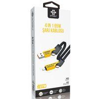 4'ü 1 Arada 65W | PD 27W Destekli | USB-A / Type-C / Lightning Uyumlu Arbkas Arb-121