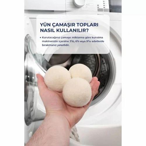 3'lü Yün Kurutma Topu Seti