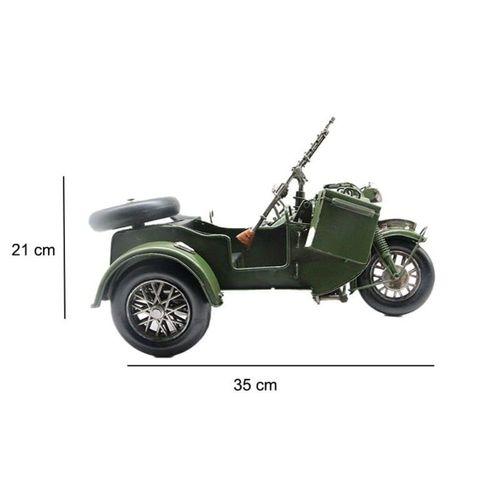 Dekoratif Metal Askeri Sepetli Motor