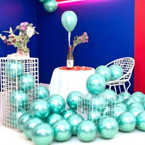 25 ADET AÇIK YEŞİL KROM BALON PARLAK METALİK KROM AÇIK YEŞİL BALON HELYUM GAZINA UÇAN BALONA UYGUN