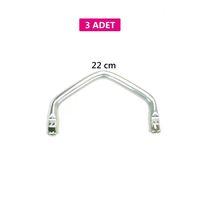 Gizli Metal Çanta Bursu – 3 Adet - 22 cm - Metal Çanta Aparatı Çanta Aksesuarı