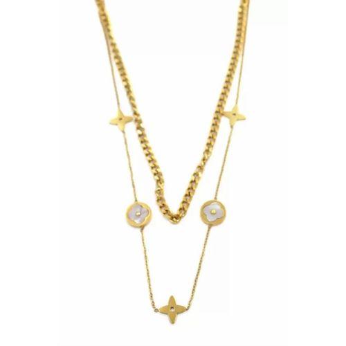 Vc Yonca Kolye - Altın