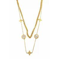 Vc Yonca Kolye - Altın