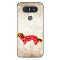 LG K41S - K51S Kılıf Köpek Kıyafetleri (30) Silicone Case Dacshund Pijama