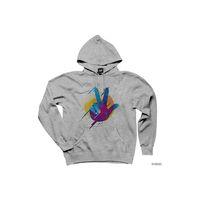 Barış Aşk Zafer Gri Kapşonlu Sweatshirt Hoodie