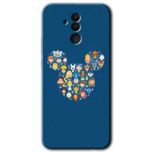 Huawei Mate 20 Lite Kılıf Baskılı Kapak - Kara-Kedi + 5D Tam Kaplayan Cam