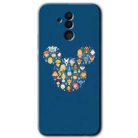 MRCİLETİSİM Huawei Mate 20 Lite Kılıf HD Desen Baskılı Arka Kapak + Temperli Cam - Mickey
