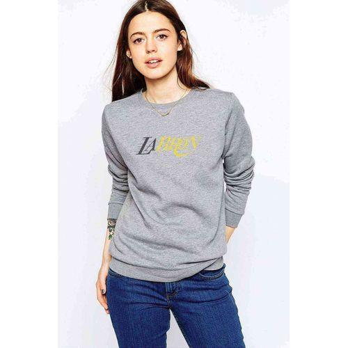 Lebron Lakers Baskılı Gri Kadın Sweatshirt