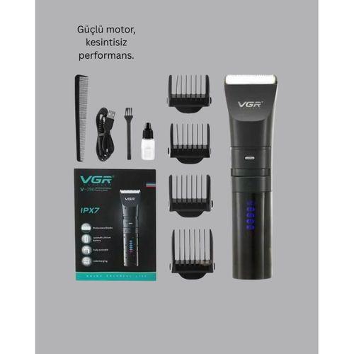 Şarjlı Tıraş Makinesi – Dijital Ekranlı, Ipx7 Su Geçirmez, Titanyum Bıçaklı