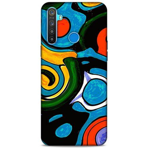 Lopard Oppo Realme 5i Uyumlu Kılıf Soyut Sanat (24) Desenli Darbe Emici Kılıf