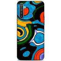 Lopard Oppo Realme 5i Uyumlu Kılıf Soyut Sanat (24) Desenli Darbe Emici Kılıf