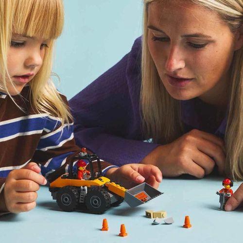 Çocuk Sarı Tekerlekli İnşaat Yükleyicisi 60450