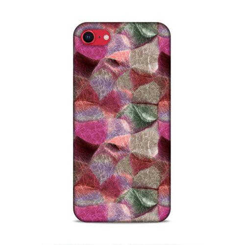 Apple iPhone SE 2020 Uyumlu Kılıf Romans (30) Silicone Case Pembe Yeşil