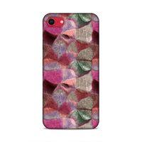 Apple iPhone SE 2020 Uyumlu Kılıf Romans (30) Silicone Case Pembe Yeşil