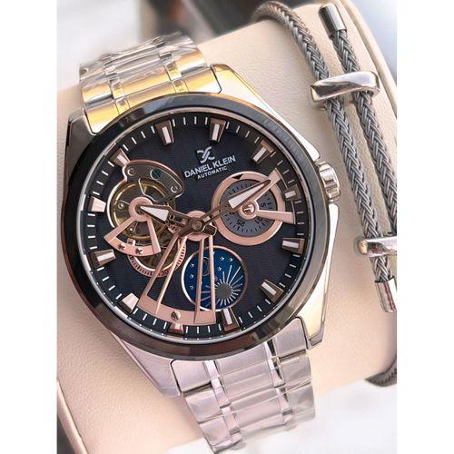 Daniel Klein Otomatik Mekanizma Mehtap Ve Güneş Kadranlı 2 Yıl Garantili Erkek Kol Saati OTM.14048.5