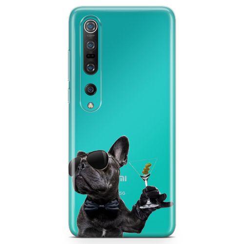 Xiaomi Mi 10 Kılıf French Bulldog Arka Kapak Koruma Desenli Full Koruyucu